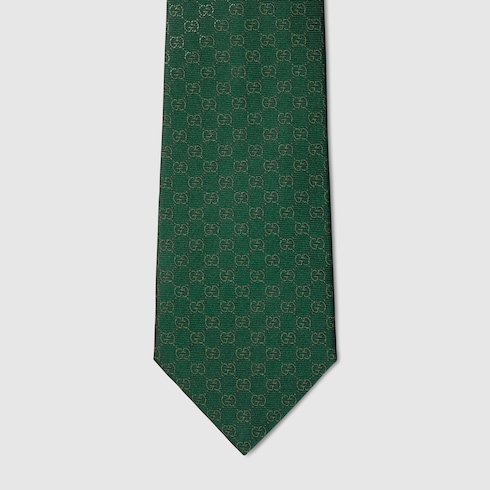GG silk jacquard tie