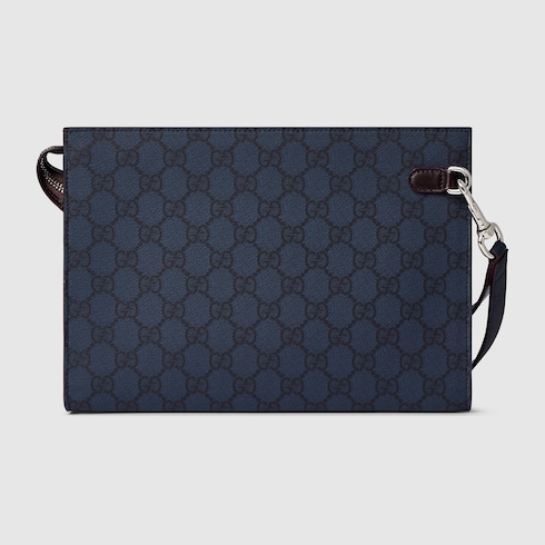 Cartera de mano con ribete burdeos pequeña