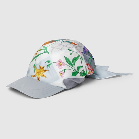 Cappellino da baseball in seta stampata