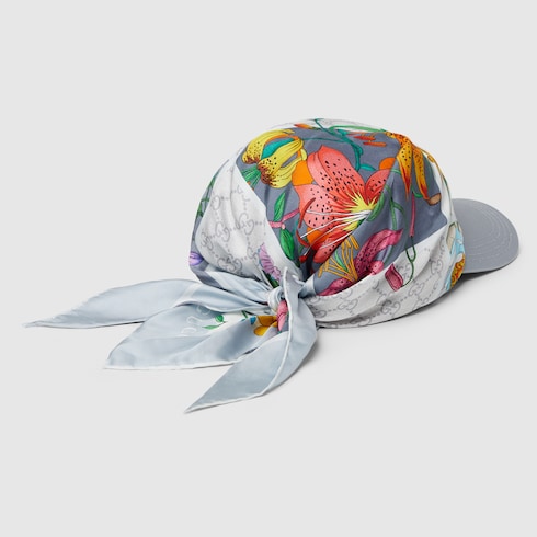 Cappellino da baseball in seta stampata