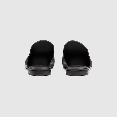 男士饰马衔扣穆勒鞋