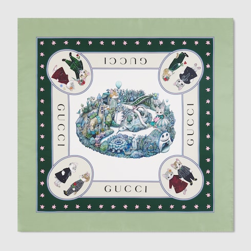 日本限定 ヒグチユウコ シルク スカーフ