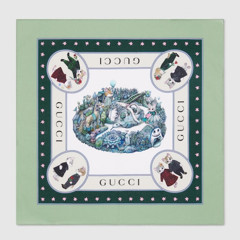 Yuko Higuchi cotton pocket square