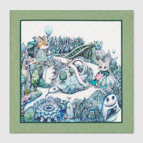 Yuko Higuchi cotton pocket square