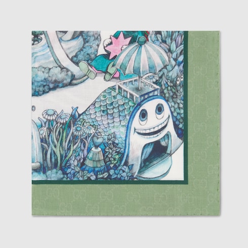 Yuko Higuchi cotton pocket square