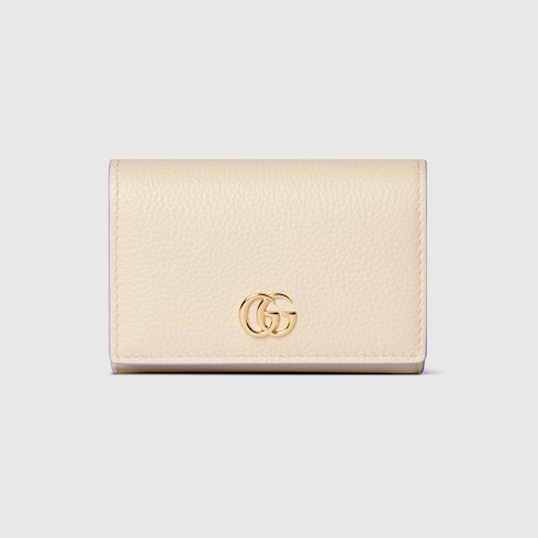 Bi-colour GG Marmont card case
