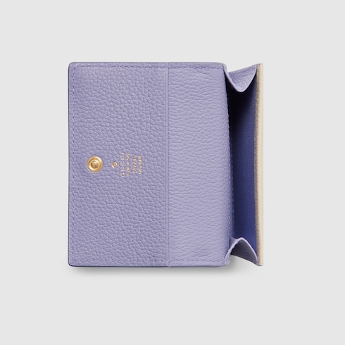 Bi-colour GG Marmont card case