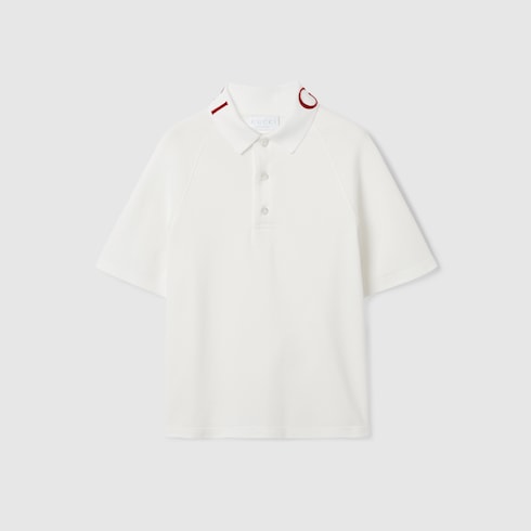 Children's stretch cotton polo shirt