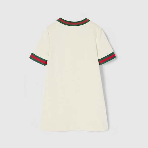 儿童饰马衔扣棉质连衣裙