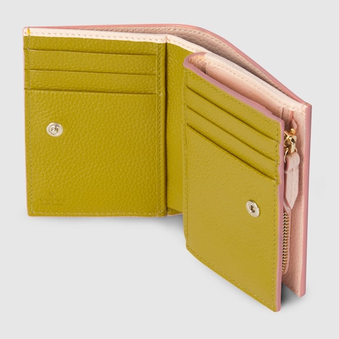 Bi-colour GG Marmont small wallet