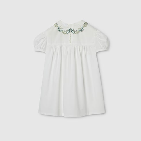 Baby cotton dress with embroidery