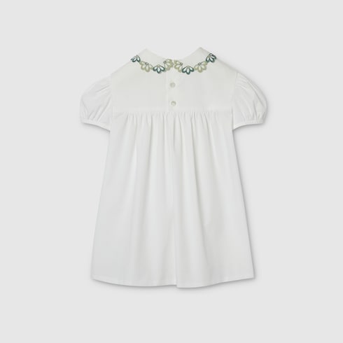 Baby cotton dress with embroidery