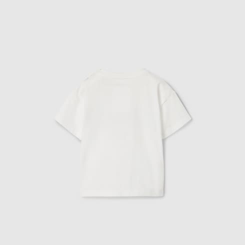 T-shirt neonato in cotone con stampa