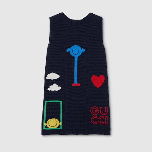 Robe en crochet en coton pour enfant