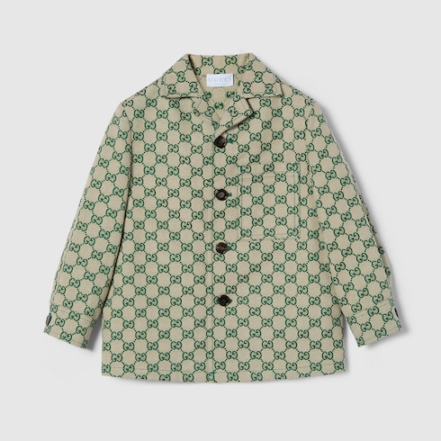 Children's GG canvas jacket