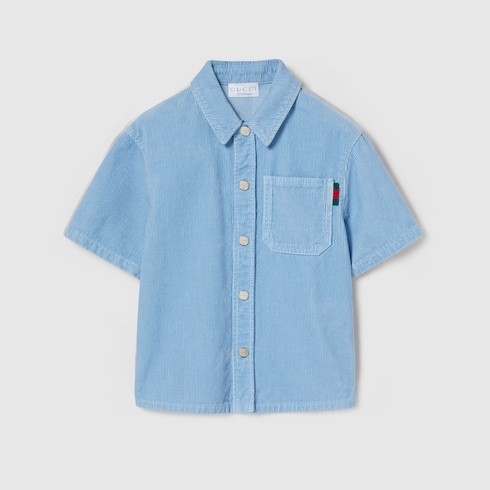 Chemise pour enfant en velours côtelé