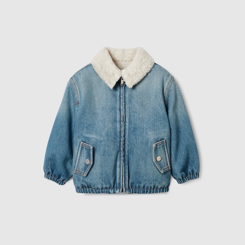 Baby denim bomber jacket