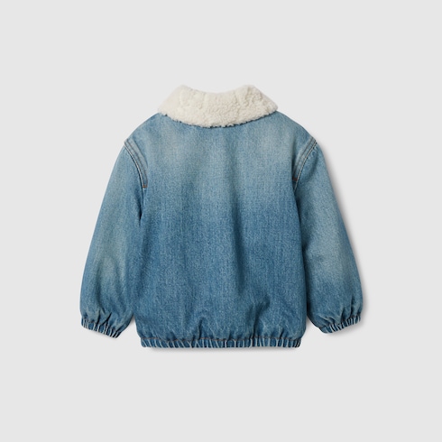 Baby denim bomber jacket