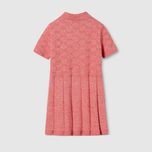 Abito polo bambino in cotone GG