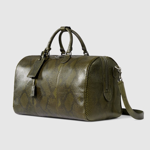 Maxi python duffle bag