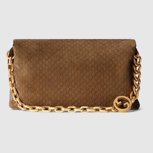 Large shoulder bag with chain