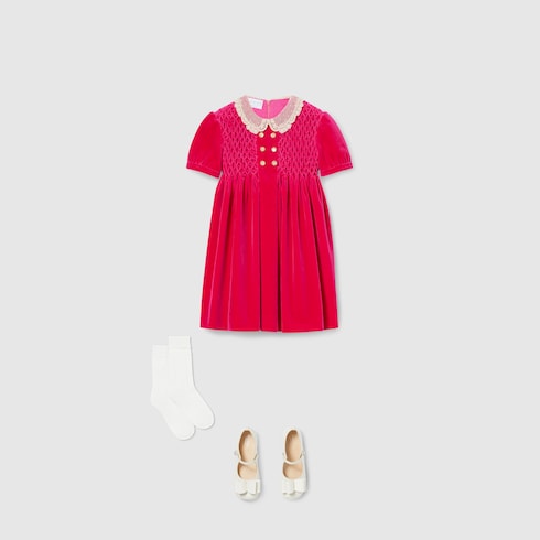 Children's velvet dress