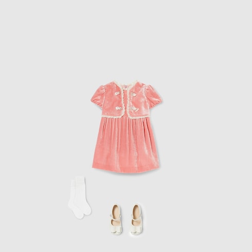 Robe pour bébé en velours