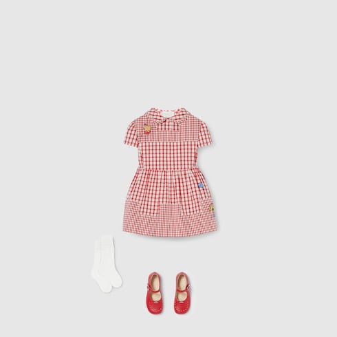 Chemise pour bébé en coton vichy