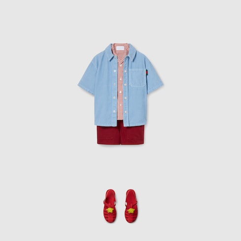 Children's velvet corduroy shirt