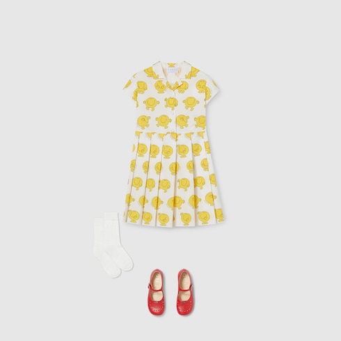 Kinderkleid aus Baumwolle mit Print