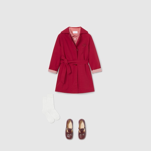 Abito polo bambino in cotone GG