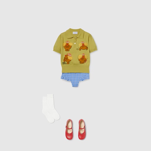 Children's bikini set gingham fabric