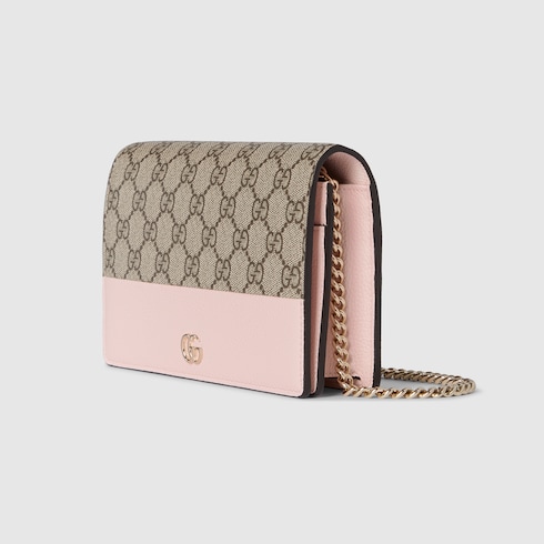 [GG 마몽] 체인 달린 바이컬러 지갑