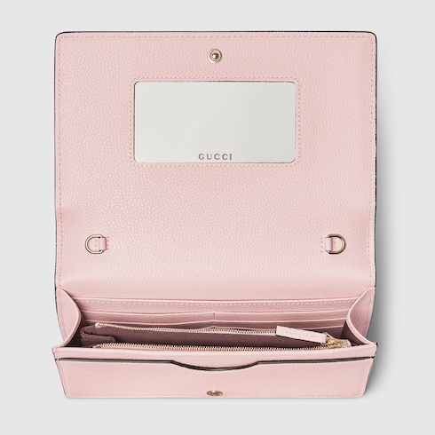 Bi-colour GG Marmont wallet on chain