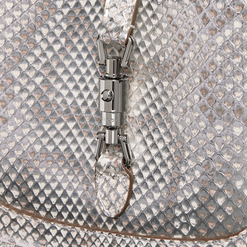 Gucci Jackie 1961系列蟒蛇皮迷你手袋