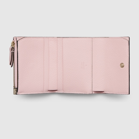 Bi-colour GG Marmont mini wallet