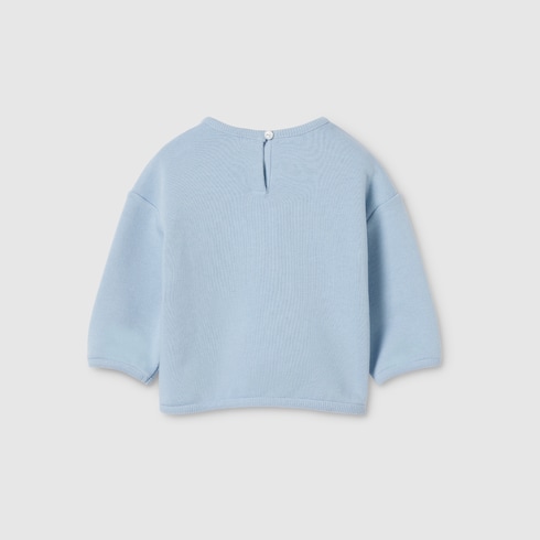 Baby cotton sweatshirt with print