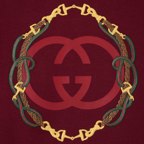 Cotton jersey sweatshirt with print