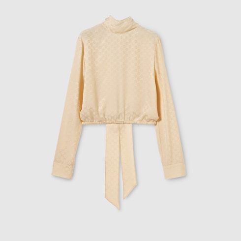 Chemisier en jacquard de soie GG 