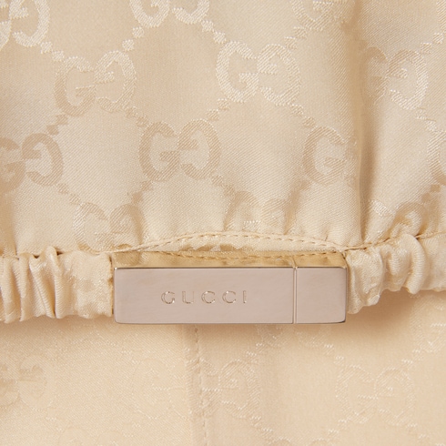 Blusa de jacquard de seda con GG 