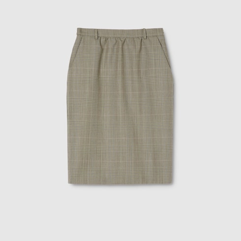 Prince of Wales wool skirt