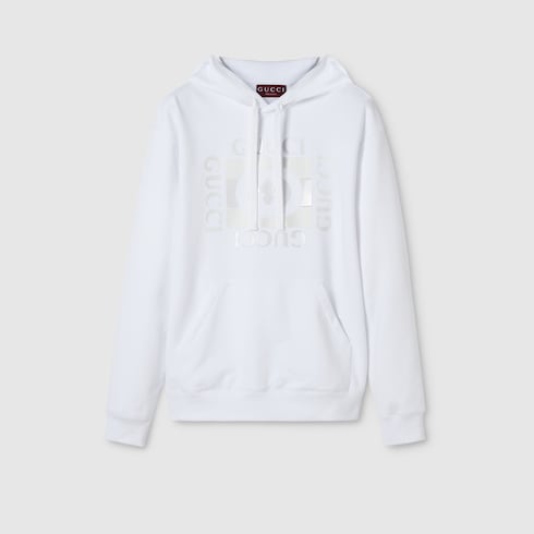 Sweat-shirt en jersey de coton à imprimé