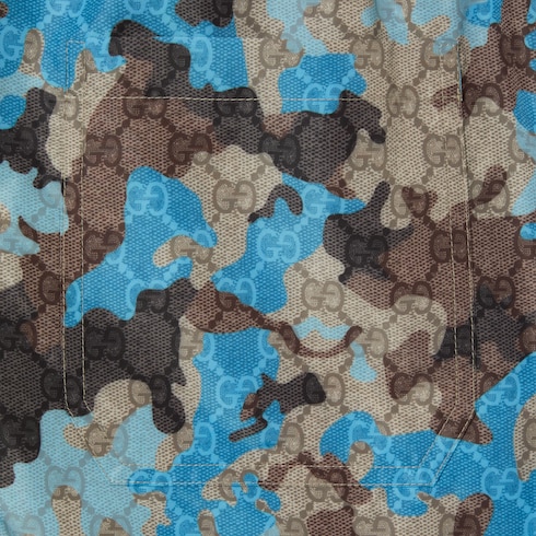 印花科技府绸游泳短裤