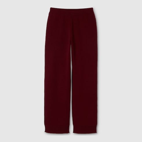 Pantalon décontracté en laine et cachemire