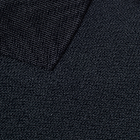 Polo en piqué de coton avec broderie