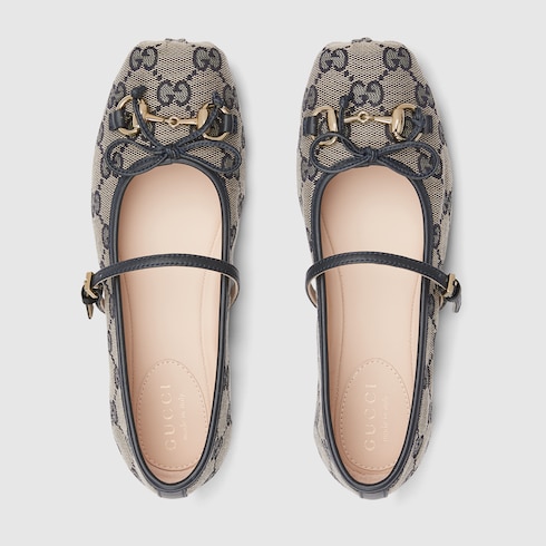 饰马衔扣儿童芭蕾平底鞋