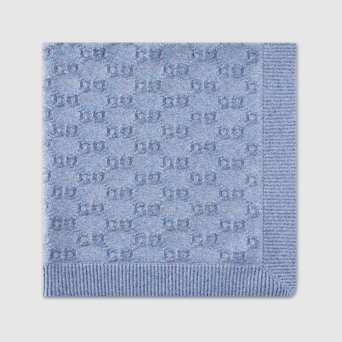Couverture pour bébé en jacquard de coton à motif GG