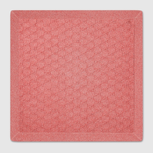 Couverture pour bébé en jacquard de coton à motif GG