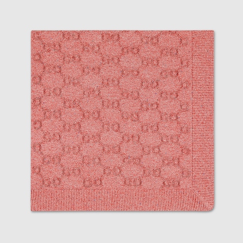 Couverture pour bébé en jacquard de coton à motif GG