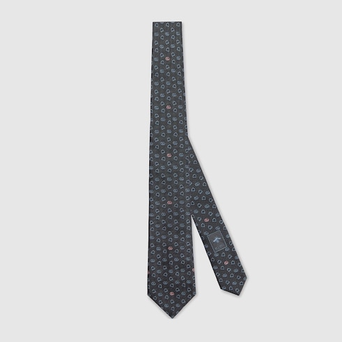 Silk jacquard tie